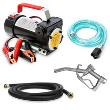 BILTEK fuel transfer pump 12 volt W/Nozzle 2 Hoses, Diesel Pump 12v Oil Pump