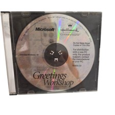 Microsoft Greetings Workshop Hallmark Connections PC CD-ROM Win95 Untested