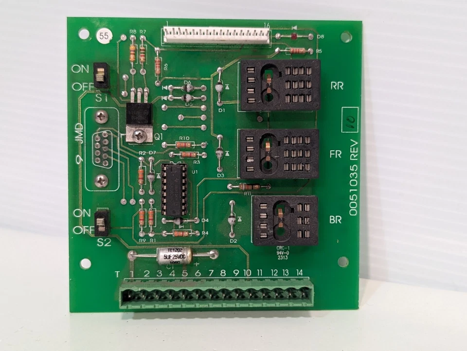 Bell & Howell 0051035 Rev 10 relay board, circuit board, PCB, as shown - Image 2 of 4