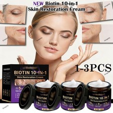 1-3x NEW Biotin 10-in-1 Skin Restoration Cream,Professional Skin Treatment Cream