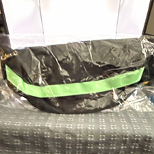Black  Green Solid Zip Closure Belt Bag  Fanny Pack Waist Pack, Unisex