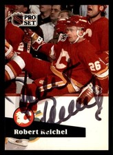 1991 Pro Set Hockey #361 Robert Reichel Signed Autograph (no COA)