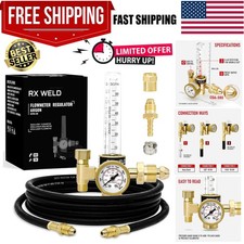 Argon Regulator Flowmeter Gas Gauge for Mig Tig Weld with Gas Welding Hose