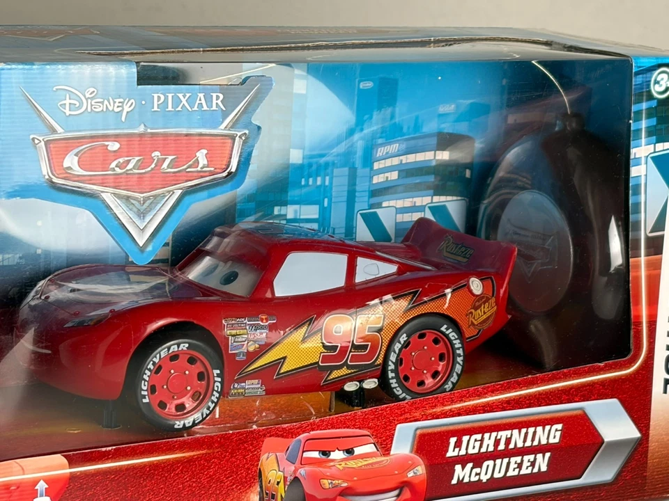 2009 Disney Cars Lightning McQueen Remote Control 27 MHZ Mattel Very RARE - Image 3 of 4