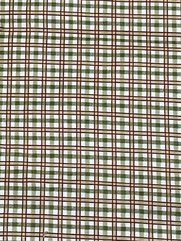 Richloom Diseño Original 2009 Tartán Tela Serigrafiada EE. UU. Canadá 58x40 Foto 2 de 3