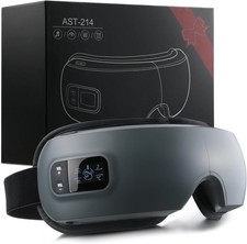 Eye Massager with Heat, Sleep Mask with Compression and Music for Migraines