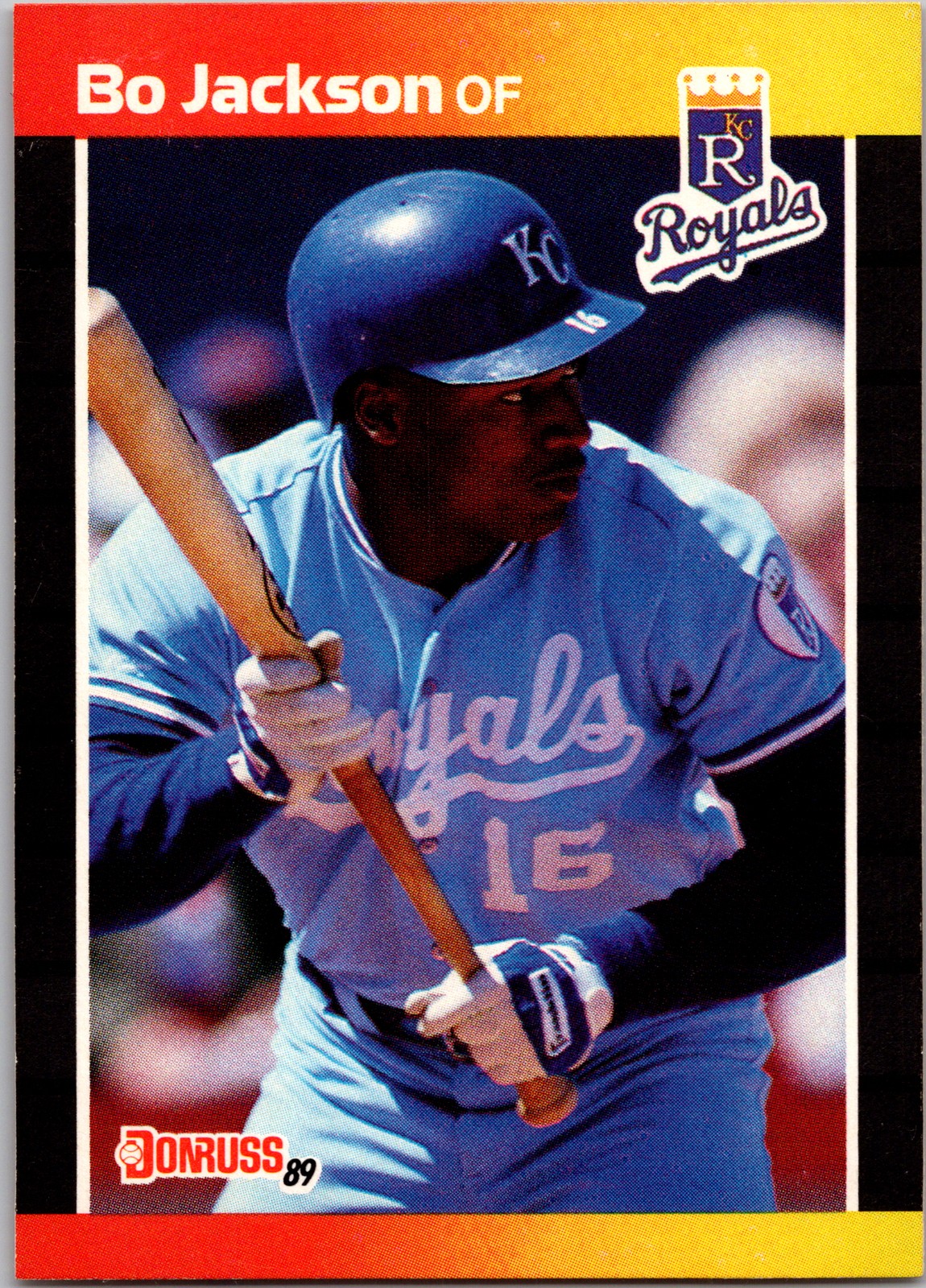 Bo Jackson 1989 Donruss #208 Kansas City Royals (B)