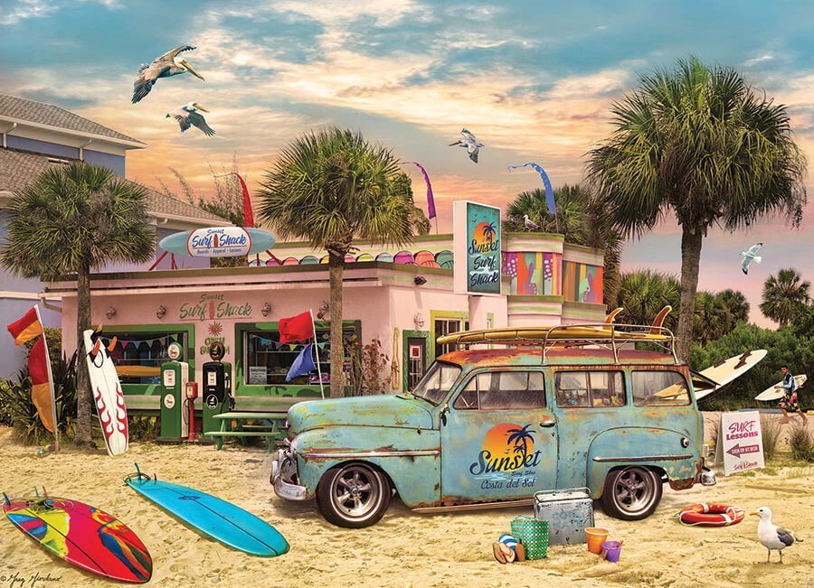Cobble Hill Puzzles Surf Shack 1000 piece jigsaw puzzle