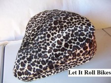 NEW BEACH  CRUISER SEAT COVER BROWN CHEETAH SOFT FUR!