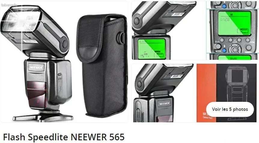 Flash NEEWER NW-565 for CANON état neuf - Photo 1/1