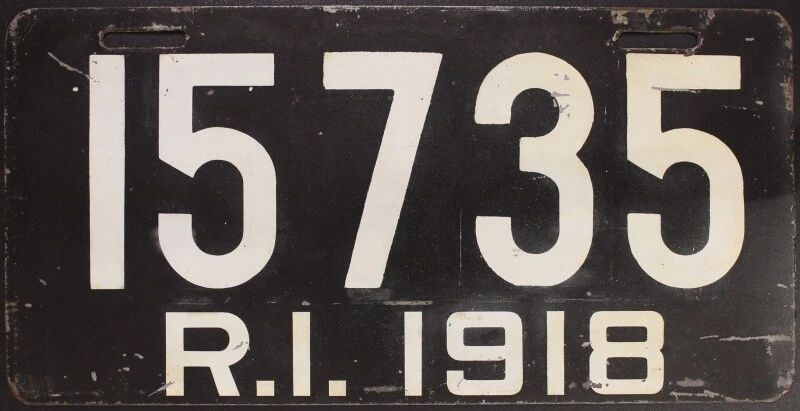 ORIGINAL VINTAGE USA LICENSE PLATE 1918 RHODE ISLAND PASSENGER # 15735 |  eBay