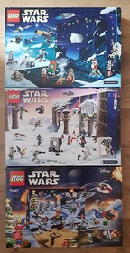 NEW - 3 LEGO STAR WARS ADVENT CALENDAR CALENDARS 75245 - 75340 - 75097 - CALENDAR