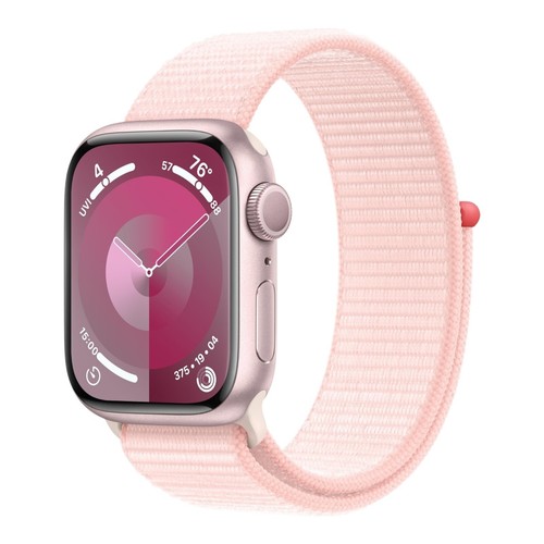 Apple Watch Series 9 41mm - Pink Aluminum Case & Light Pink Loop - Excellent - Zdjęcie 1 z 6