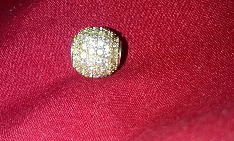 Auténtico Nuevo PERSONA CZ BOLA ESTERLINA .925 Cuentas Dije Espaciador LOTE GF6003 SOLO 1 Foto 2 de 2