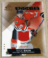 2015-16 SP Game Used Copper Jerseys #181 Kyle Baun Chicago Blackhawks Relic /399