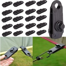 10/20PCS Reusable Tent Tarp Tarpaulin Clip Heavy Duty Clamp Buckle Camping Tool
