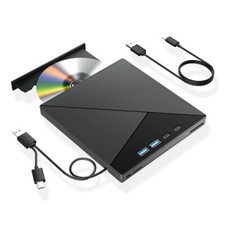 7-in-1 Multifunctional External DVD Drive USB 3.0 Type-C CD/DVD RW Optical Drive