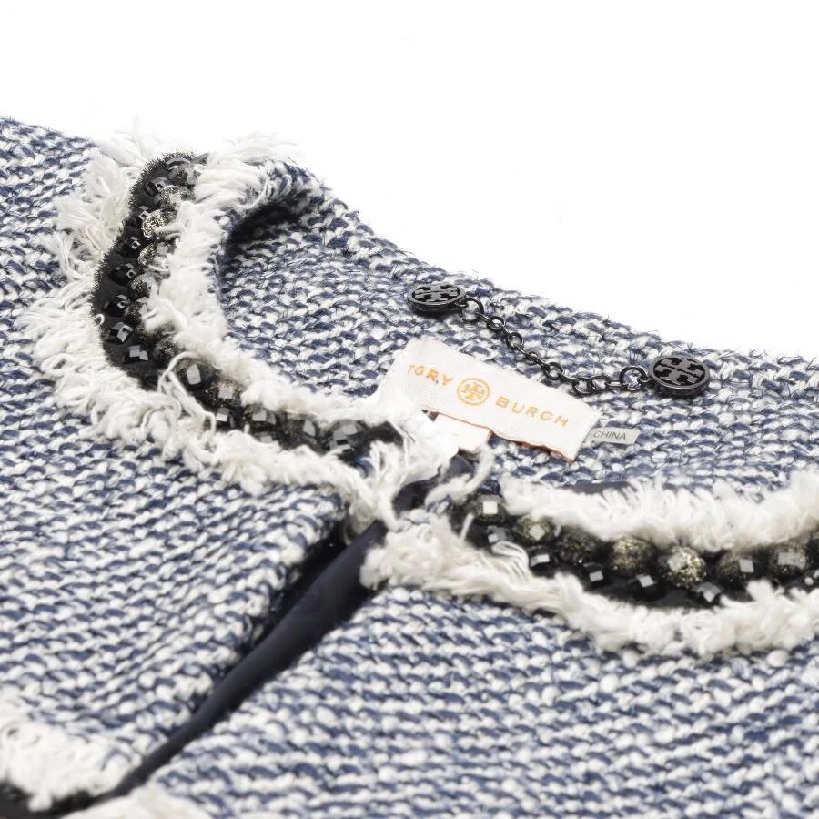 Giacca da mezza stagione Tory Burch blu bianco 32 US 2