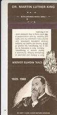 Vintage Matchbook Cover -  Dr. Martin Luther King - Engineering