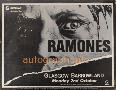 THE RAMONES 8 x 10 Zoll handsigniertes Foto - hochwertige Kopie des Originals 