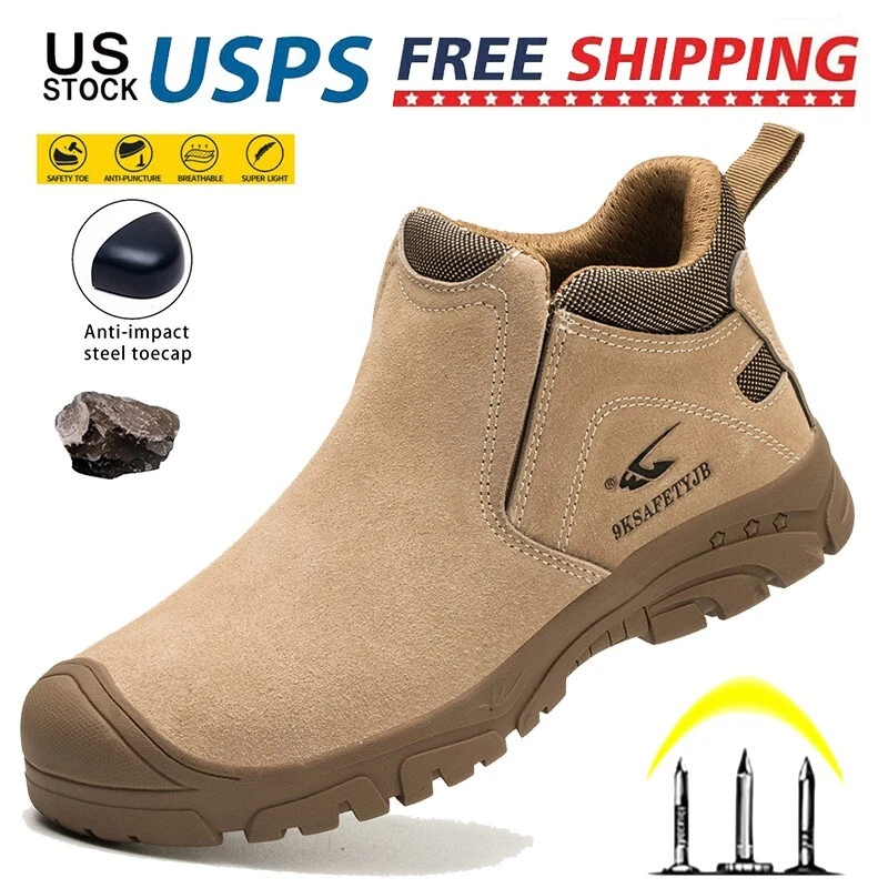 Mens Waterproof Safety Shoes Composite toe Work Boots Indestructible Sneakers