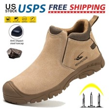 Mens Waterproof Safety Shoes Composite toe Work Boots Indestructible Sneakers