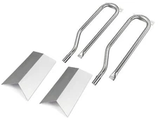 LS'BABQ Replace Parts Heat Plates and Grill Burner Tube Replacement for Cuisi...