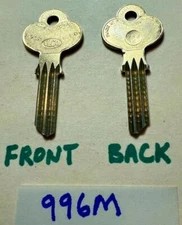 Vintage 1970s 1980s NOS ILCO 996M key blanks new old stock Y7 6M