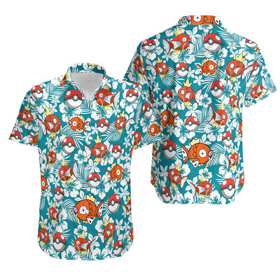 Magikarp Ghost Hawaiian Shirt, Button up Shirt