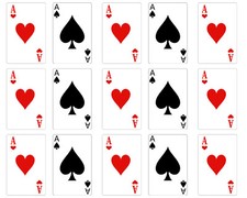 Casino Aces Las Vegas Poker ~ Edible 2D Fondant Cake Cupcake Topper ~ D24674