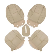 LABLT Driver+Passenger Side Seat Cover For 2007-2014 Chevy Tahoe GMC Sierra Tan