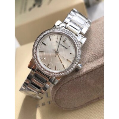 Burberry BU9220 The City 27mm Silver Stainless Steel Case Silver