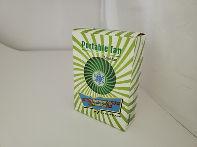#ad NEW Green Rechargeable Mini Portable USB High 8 Hr 3 Speed Cooling Fan i30 $8.95