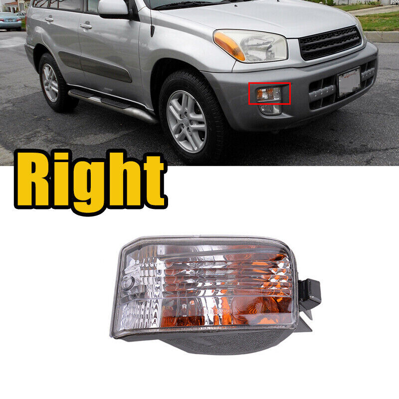 Evan-Fischer Turn Signal Light For 2001-2003 Toyota RAV4 – Driver Side Front – With Bulbs, Plastic Lens