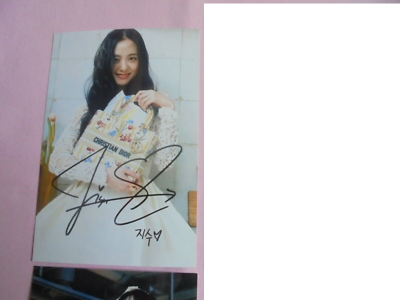 Black Pink BPINK KPOP Jisoo Signed Individual 4x6 Autographed NEW
