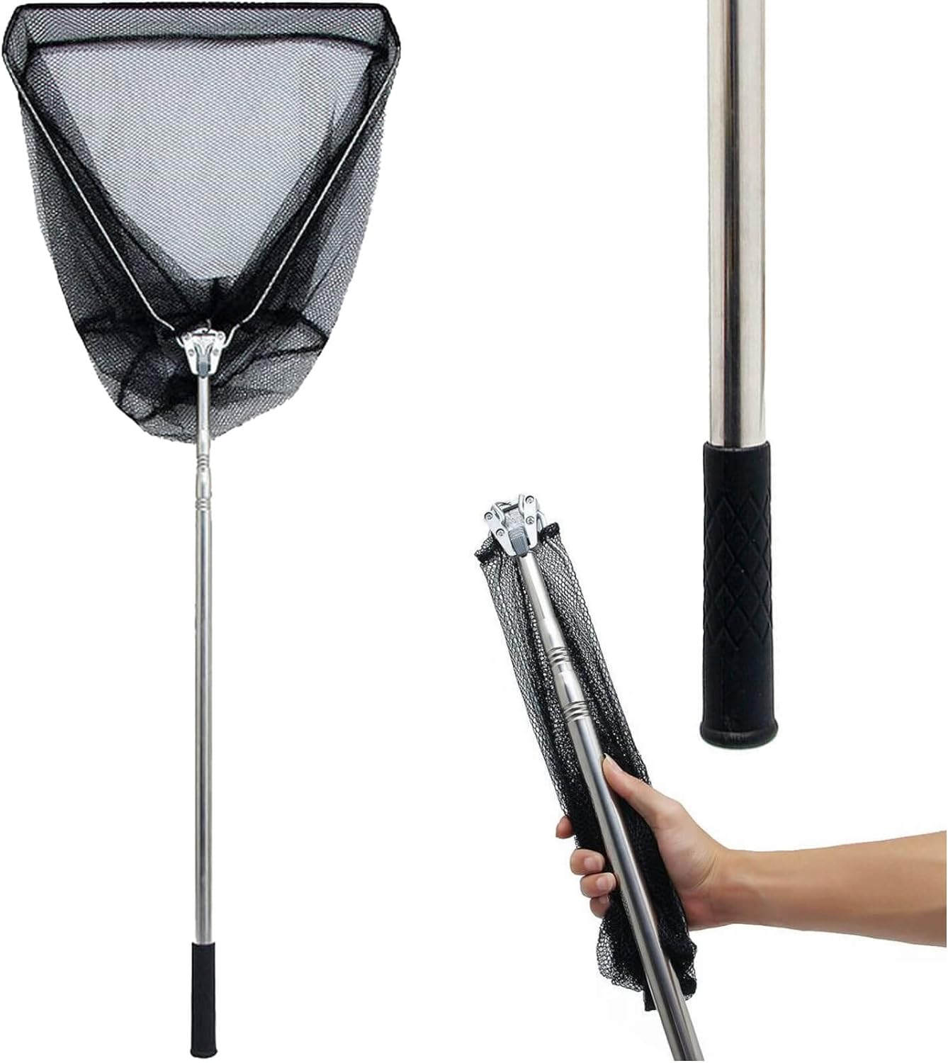 Foldable Fishing Net Long Handle Freshwater, Landing Fish Nets for Fishing, 30″ eBay