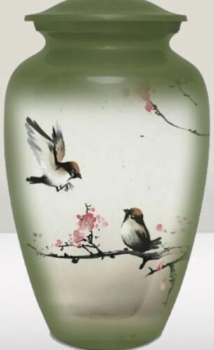 Urne d'oiseau paisible urne d'oiseau grande urne pour adulte urne décorative grande - Photo 1 sur 4