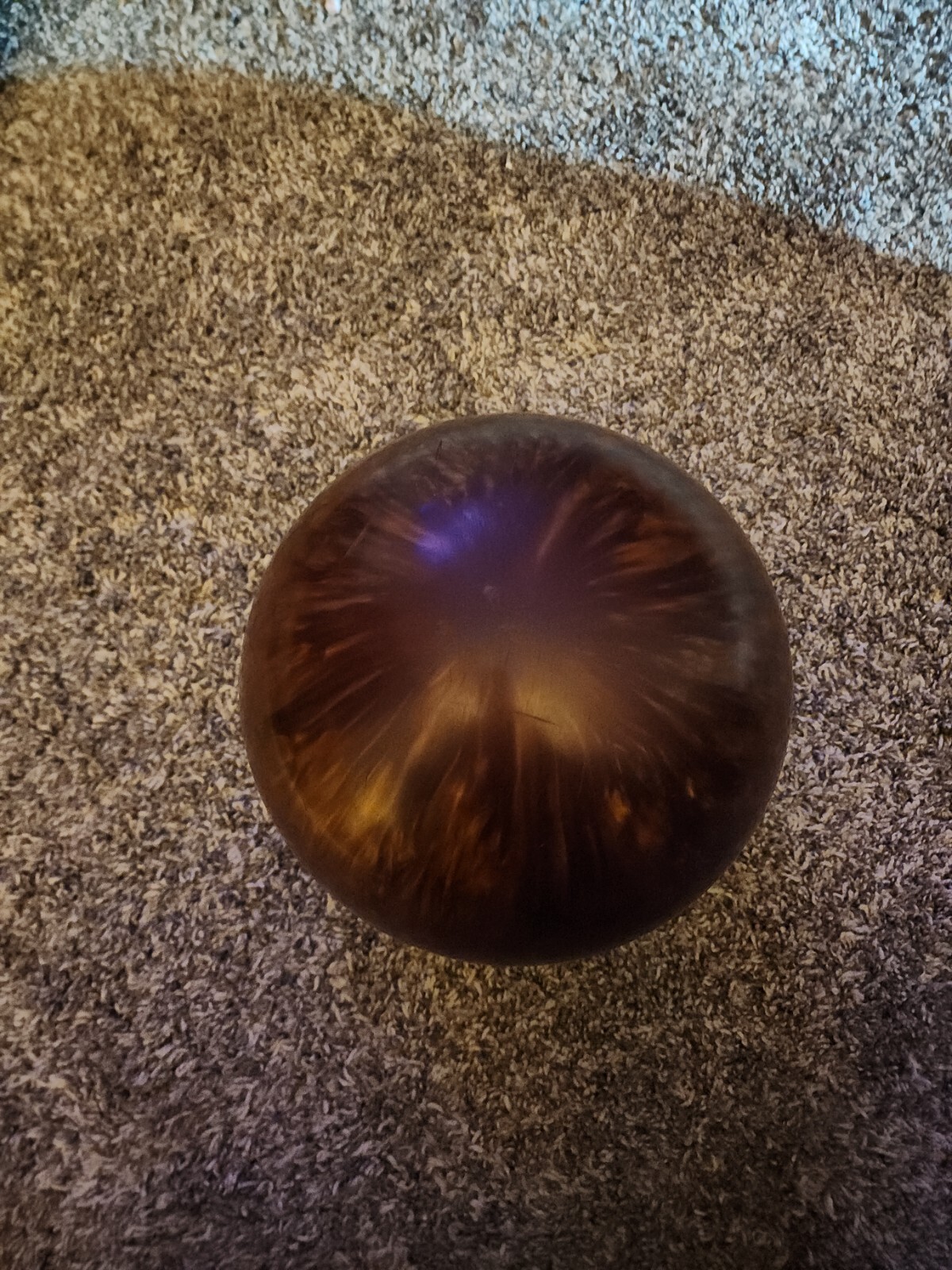 Columbia 300 12 lb pound Vintage Original Caramel White Dot Bowling Ball 