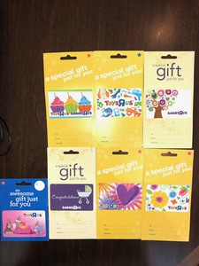 Toys "R" Us  Babies ‘R’ Us - Gift Card Assorted Design Collection - lot of 7