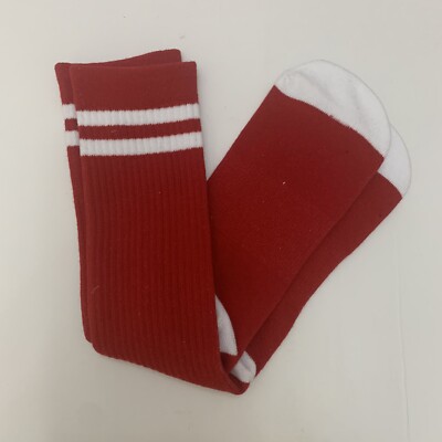 Timberland Men's Stretch & Support crew Socks Red white logo OS 
