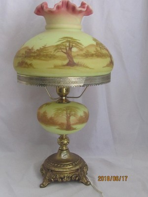 Fenton Glass Burmese Scene #7411 