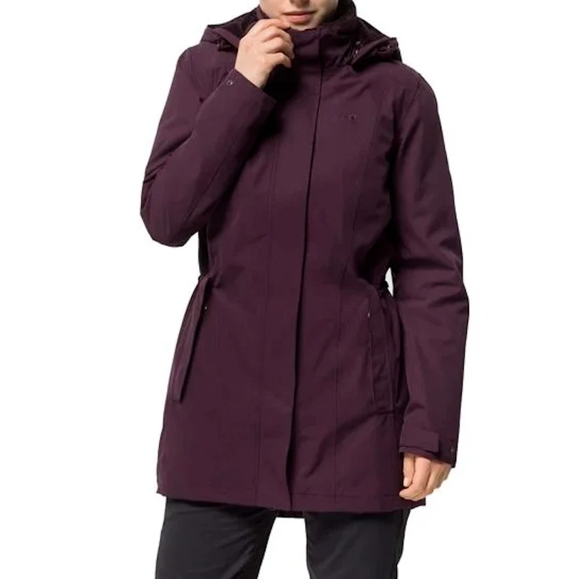 Jack Wolfskin Madison Avenue wasserdichte Outdoor Jacke Lila Gr. S