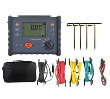 Tester di resistenza terrestre digitale misura tensione resistività suolo messa a terra