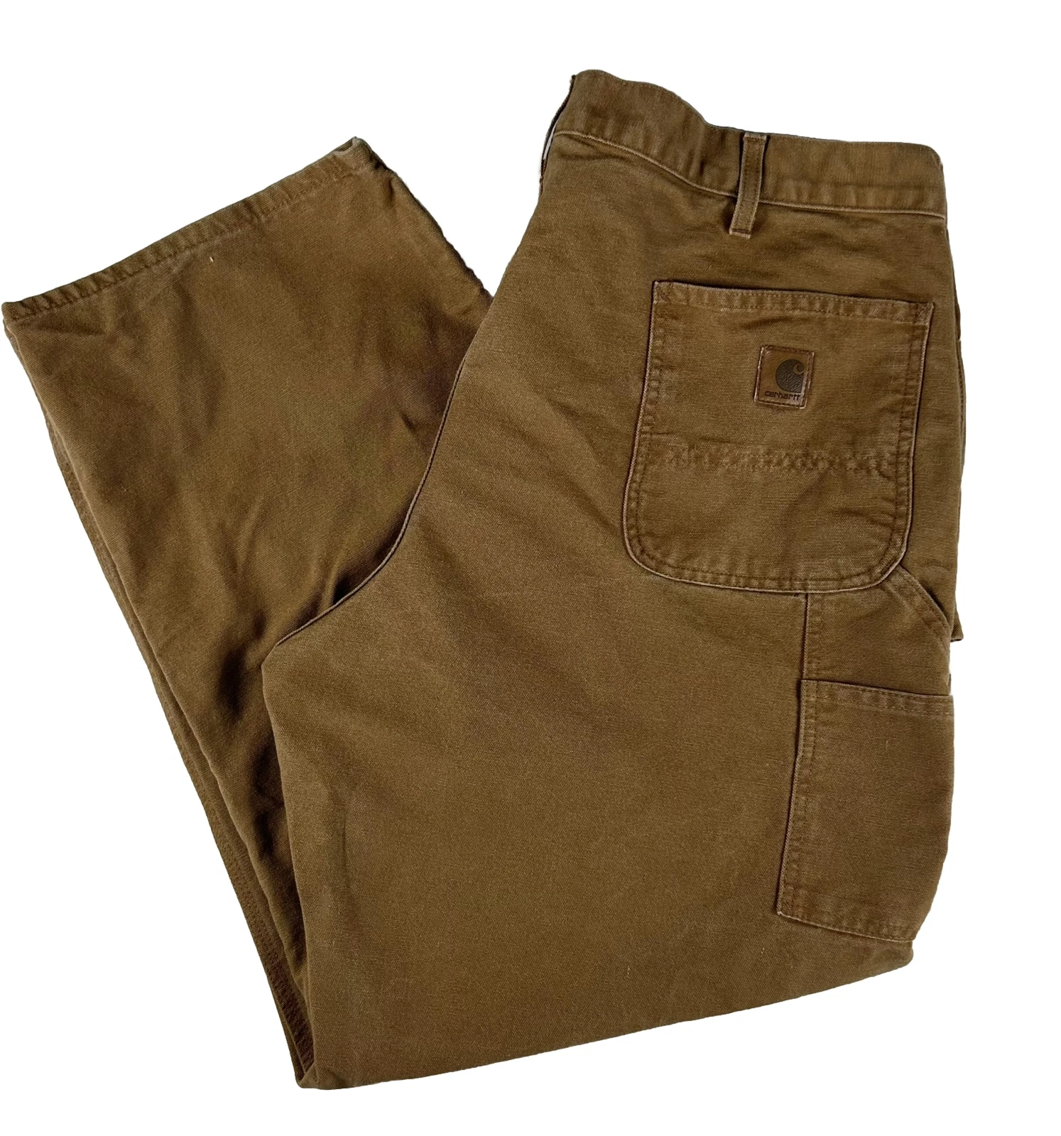 Carhartt 42X30 B11 BRN Duck Canvas Dungaree Fit Carpenter Work Pants