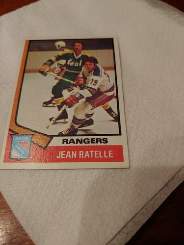 1973 Topps Jean Rattelle New York Rangers hockey card | eBay