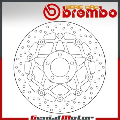 Brake Disc Floating Brembo Oro Front Suzuki Gsf Bandit S 1200 1997 > 2005