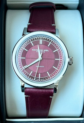Reloj RAYMOND WIL Millesime Automático Hombre Borgoña Infinita Limitado 88 un. - Imagen 6 de 12