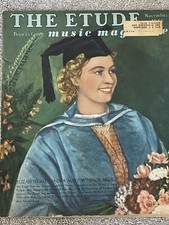 Lote de 2 números de la revista ETUDE MUSIC REINA ISABEL noviembre 1946 y julio 1947