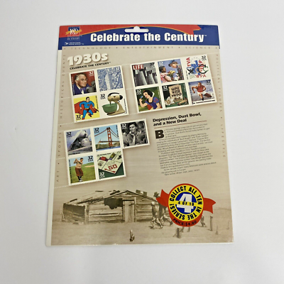 Celebrate the Century 切手シート
10完ファイルブック付き USPS CELEBRATE THE CENTURY Stamp Sheet Sets 1900-50 Philately