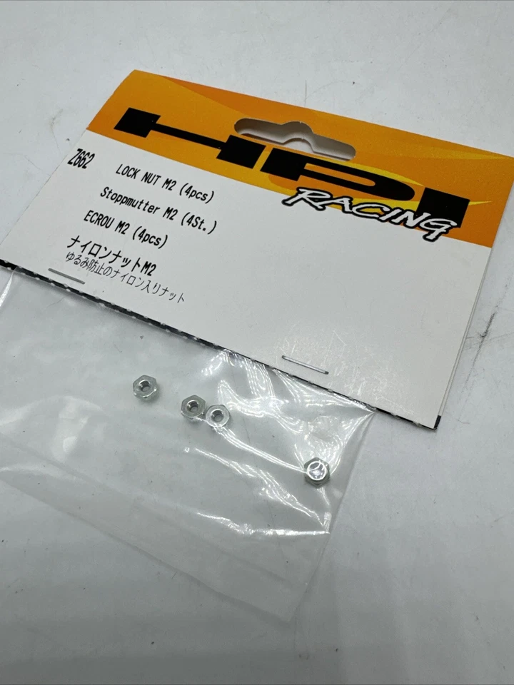 HPI Racing #Z662 Lock Nut M2 4 Pieces New In Package - Image 3 of 4